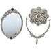 Double Sided Makeup Mirror Double-side Cosmetic Mirrors Decorative Antique Desktop Tabletop