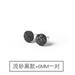 Silver earrings men s trendy black single Korean men s simple personality temperament crystal cluster net red student female earrings