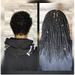 100% Human Hair Dreadlocks Extensions Handmade Medium 1/4 Width Pencil Sized Various Lengths With or Without Blonde or Red Tips - SOLD 100 LOCS IN A BUNDLE (Natural Undyed Black 5 )