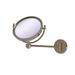 Allied Brass WM-5/3X 8 Inch Wall Mounted 3X Magnification Make-Up Mirror Antique Pewter