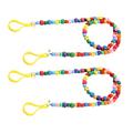 Mask Chain Kids Lanyard for Face Eye Glasses Strap Beaded Necklace Child Wood 2 Pcs