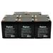 Raion Power 12V 5Ah Replacement UPS Backup Battery for ONEAC ON2000XAU-SN - 8 Pack