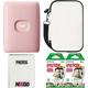 Fujifilm Instax Mini Link 2 Smartphone Printer Polaroid Printer Photo Printer for iPhone Instax Mini Printer Fuji Instax Mini Film (20 Sheets) Protective Case + Photo Album (Soft Pink)