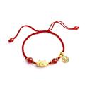 pulunto 2024 Year Of The Dragon Red String Bracelet Dragon Braided Bracelet Chinese Lucky Blessing Sign Bracelet Handwoven Adjustable Bracelets Chinese New Year Jewelry Gifts I4Y1