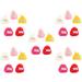 25 Pcs Knitted Beanie Christmas Tree Ornaments Mini Hats Decorations Phone Case Hair Pins Hairpins Tiny Doll