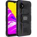 Case for Galaxy XCover 6 Pro Nakedcellphone Rugged Ring Grip Cover with Stand [Built-In Mounting Plate] for Samsung XCover6 Pro Phone (2022 SM-G736) - Carbon Fiber Design