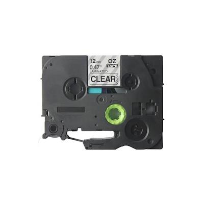 Schriftband 12mmx8m schwarz/transparent Image