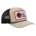 Unisex Cream Jurassic Park Ingen Ranger Foam Trucker Adjustable Hat