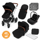 Ickle Bubba Stomp V3 All in One Travel System - Black On Silver