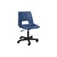 Qty 6 - Educate Poly Swivel School Classroom Chairs, Petrol Blue