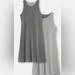 Athleta Dresses | New Athleta Medium Petite Santorini Reversible Dress Gray | Color: Gray/Silver | Size: Mp