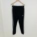 Adidas Pants | Adidas Black/White 3 Stripe Side Zip Pockets Jogger Pants Sz M | Color: Black/White | Size: M