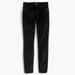 J. Crew Jeans | J. Crew Black Velvet 9" High Rise Toothpick Stretch Skinny Jeans Size 27 | Color: Black | Size: 27