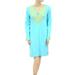 Lilly Pulitzer Dresses | Lilly Pulitzer Mirror Embroidered Tunic Mini Dress Beach Shift Blue S Nwd | Color: Blue | Size: S