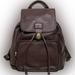 Coach Bags | 528. Euc Coach 0547 Brown Leather Drawstring And Clasp Backpack | Color: Brown | Size: Os