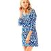 Lilly Pulitzer Dresses | Lilly Pulitzer S Cori Blue White Prep Miami Florida Flamingo Shift Casual Dress | Color: Blue/White | Size: S