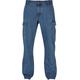 Bequeme Jeans URBAN CLASSICS "Urban Classics Herren Straight Leg Cargo Jeans" Gr. 33, Normalgrößen, blau (light blue washed) Herren Jeans