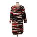 H&M Casual Dress - Sweater Dress: Red Camo Dresses - Women's Size 14