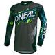 O'NEAL | Motocross-Jersey Langarm | Kinder | MX MTB Mountainbike Enduro | Eingenähter Ellbogenschutz, V-Ausschnitt, Atmungsaktives Material | Element Youth Jersey Villain | Grau | Größe XL