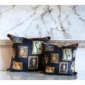 Vanderbeek Designs Art Inspired Decorative Pillow Cover (22x22, Blue Gallery)