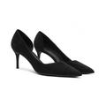 Women's Elegant Heels Stiletto Sexy Stiletto Stiletto Pointed Toe Closed Toe Evening Party Luxury Fashion Women's Shoe Heel Office Shoes for Women 26-CHC-19, 1 Black, 5.5 UK