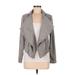 Romeo & Juliet Couture Jacket: Short Gray Print Jackets & Outerwear - Women's Size Medium