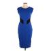 Bailey 44 Casual Dress - Sheath: Blue Color Block Dresses - Women's Size Large