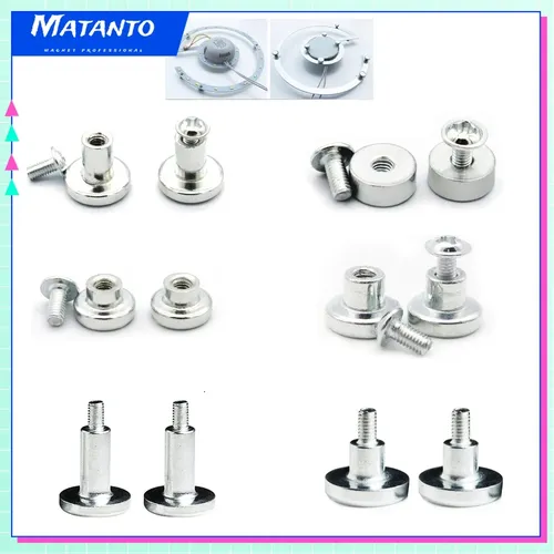 Aimant de lumière LED pour plafond, vis magnétique, fixation de plaque d'ampoule sur les murs, luminaire, M3 recommande, H4, H6, H8, H12 mm, vente en gros