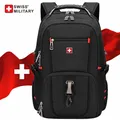 Sac à dos étanche pour homme sacs pour ordinateur portable sacs de voyage scolaires style suisse