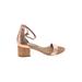 Steve Madden Sandals: Gold Print Shoes - Women's Size 6 1/2 - Open Toe