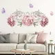 Autocollants muraux d'interconnexion papillon et fleur pour chambre d'enfant 1 pièce art mural