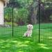 Pure Garden Fence - 39" Tall No Dig Dog Fence or Animal Barrier- 4 Panels + 1 Gate Included in Black | 39 H x 0.5 W x 34 D in | Wayfair 50-LG1396