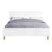 Everly Quinn Blucher Platform Bed Wood in Gray/White | 46 H x 81 W x 86 D in | Wayfair FF9A2875B5F741748DA5BE1DAD2D41FC