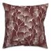 Winston Porter Raiens Floral Indoor/Outdoor Throw Pillow Polyester/Polyfill blend in Red | 18 H x 18 W x 1.5 D in | Wayfair