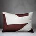 George Oliver Izhan Geometric Indoor/Outdoor Throw Pillow Polyester/Polyfill blend in Red | 18 H x 25 W x 1.5 D in | Wayfair
