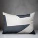 George Oliver Izhan Geometric Indoor/Outdoor Throw Pillow Polyester/Polyfill blend in Gray | 18 H x 25 W x 1.5 D in | Wayfair
