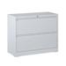 Ebern Designs Alyicia 2-Drawer Lateral Filing Cabinet Metal/Steel in White | 28.5 H x 35.43 W x 15.75 D in | Wayfair