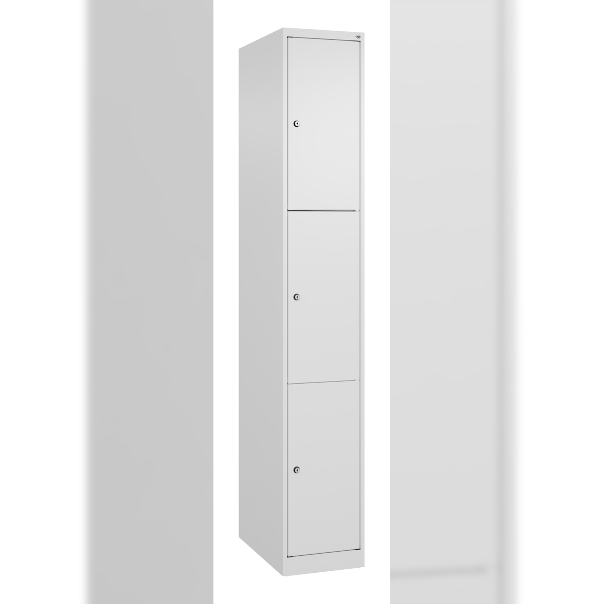 C+P Schließfachschrank Classic PLUS, 1 Abteil, 1850x300x500mm, 9016/9016 Image