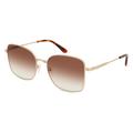 Calvin Klein CK23100S Unisex-Sonnenbrille Vollrand Eckig Metall-Gestell, gold