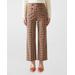 Polly High-rise Cropped Plaid Trousers