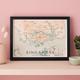 FRAMED Singapore Map, Singapore poster, Gallery Wall Art, Singapore City Map Poster, Singapore Art, Map of Singapore, Print of Singapore