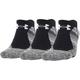 Under Armour Adult Elevated Performance No Show Socks 3-Pairs Black 1 Medium