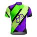 Reduce! Plus Size MIARHB men s Short Sleeve Cycling Jersey 3D Printing Elastic Tight Top Purple XXXXL