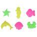 6pcs Play Sand Molds Beach Sand Toys Set Sand Tray Toys Sand Molds Set for Kids(Medium/Ocean/Random Color)