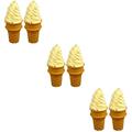 6 Pcs Decor Childrenâ€™s Toys Photoing Fake Ice Cream Decorative Simulation Multifunction