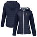 Women s Cutter & Buck Navy Greenville Drive Rainier Primaloft Eco Raglan Full-Zip Hybrid Jacket