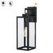 1-Light 18 inch Matte Black Outdoor Wall Lantern with Clear Glass Shade(dusk to dawn could be chosen) Matte Black with dusk to dawn