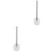 Set of 2 Clothes Rack Stacker Adhesive Hanger Holder Hook Wall Mount Stainless Steel Coat White