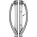 XiKe Security Modena Contemporary Sliding Door Handle Set in Brushed Nickel Fits 3-15/16 Inch CTC Screw Holes and 1-1/2 Inch to 1-3/4 Inch Thick Doors