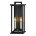 2 Light Medium Outdoor Wall Mount Lantern in Traditional Style 7.75 inches Wide By 18.25 inches High-Black Finish Bailey Street Home 81-Bel-4312509